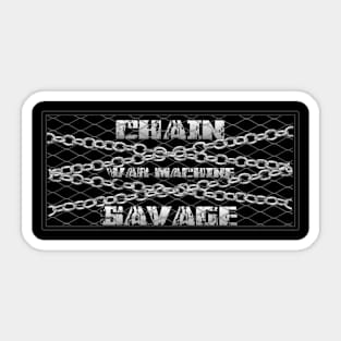 Chain Savage (Chained Down) Sticker